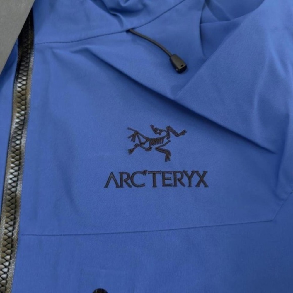 Arc'teryx Alpha SV Gore-Tex Pro Jacket Blue Waterproof Shell Hooded Size XL - Picture 2 of 6